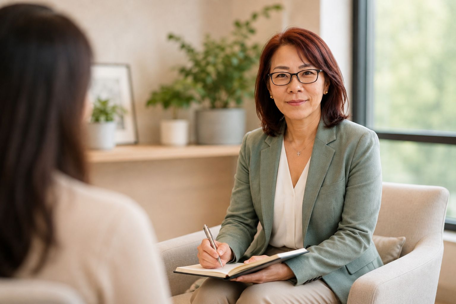 Hiromi Kuehn in an illustrative one-to-one coaching conversation.